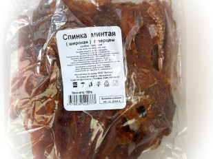 Снеки к пиву: Минтай спинка широкая с перцем (МиЛара)