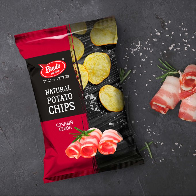 Картофель «Бруто» со вкусом бекона 130 гр. в Хасавюрте