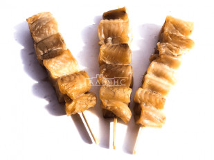 Чипсы из лаваша: Шашлычок из сома холодного копчения