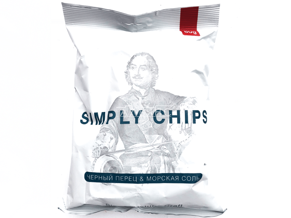 Картофельные чипсы "Simple chips" Морская соль и черный перец 80 гр. в Хасавюрте